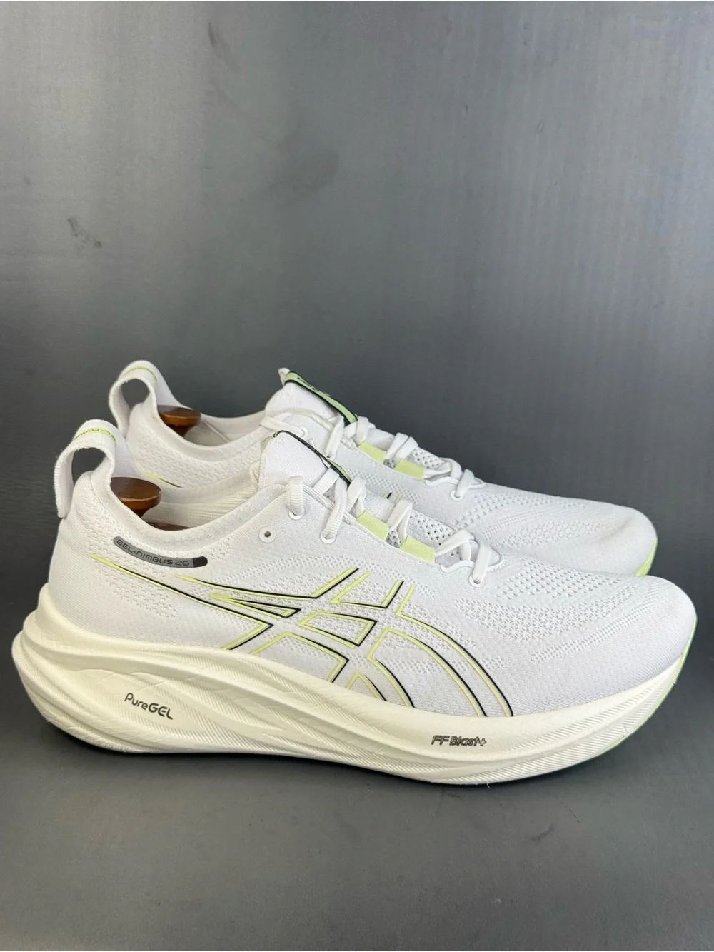 ASICS Gel Nimbus 26 'White Birch' athletic sneaker shoes men's size 12